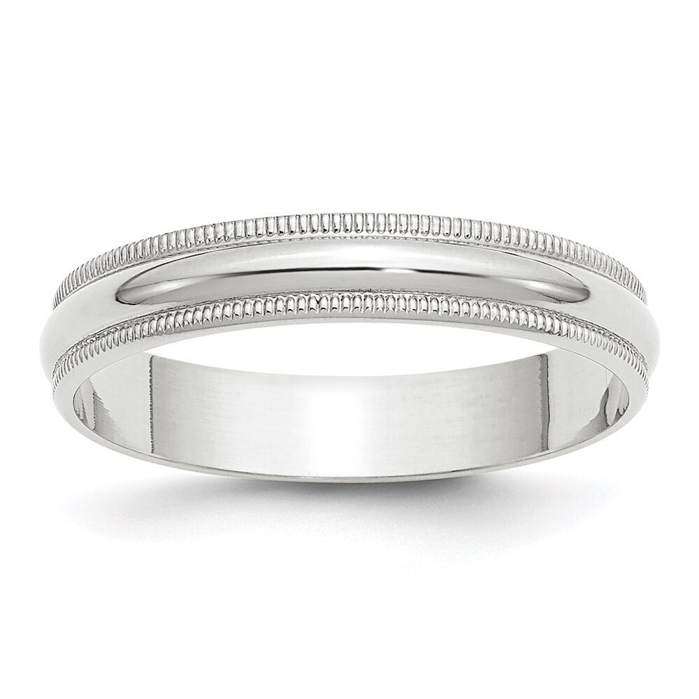 Kazi Luxury 14KW 4mm LTW Milgrain Half Round Band Size 7.5